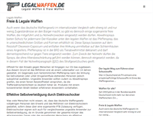 Tablet Screenshot of legalwaffen.de